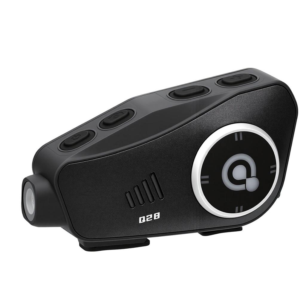 Helmet Camera Bluetooth IPX6 Water Proof Dual Noise Cancellation Helmet Video Recorder Supports Sound Assistant with
