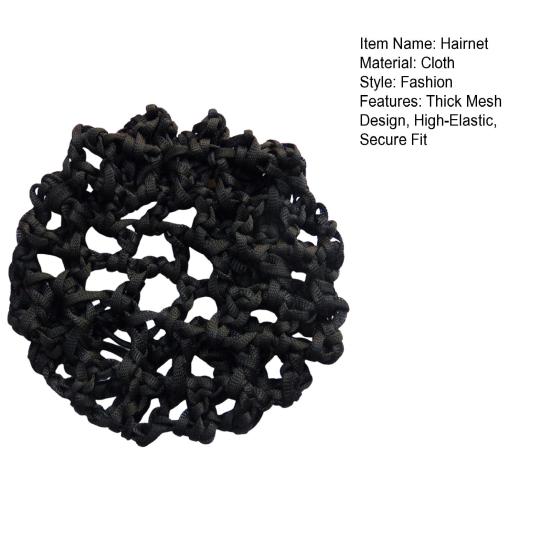 Hårnett i helhette-stil Tykt maskedesign Høyelastisk hårnett Sikker passform Sklisikkert hårnett Hårtilbehør