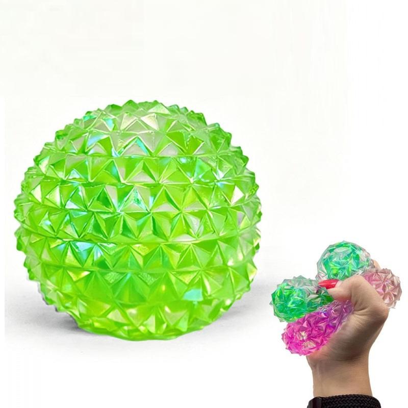 Bolas Sensoriales Silenciosas para Fidget y Estrés Multicolores Textura de Hielo Juguete para Apretar para Alivio del Estrés en el Aula Escolar