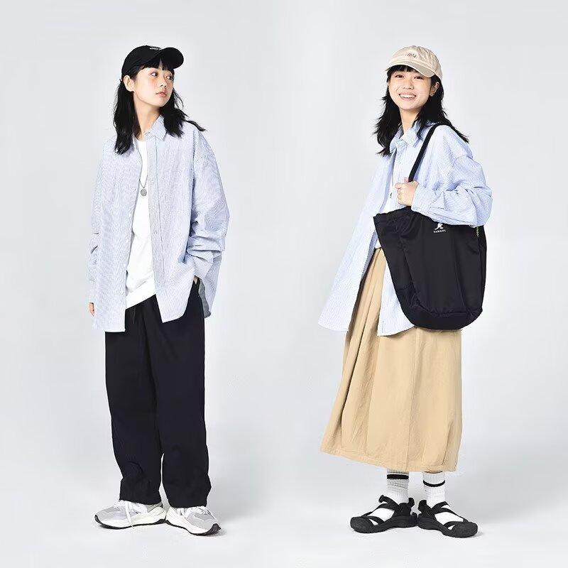 2024 Letter Long Sleeved Shirt Japanese Hong Kong Style Ins Loose Shirt Men'S Summer Trend Versatile Casual Jacket