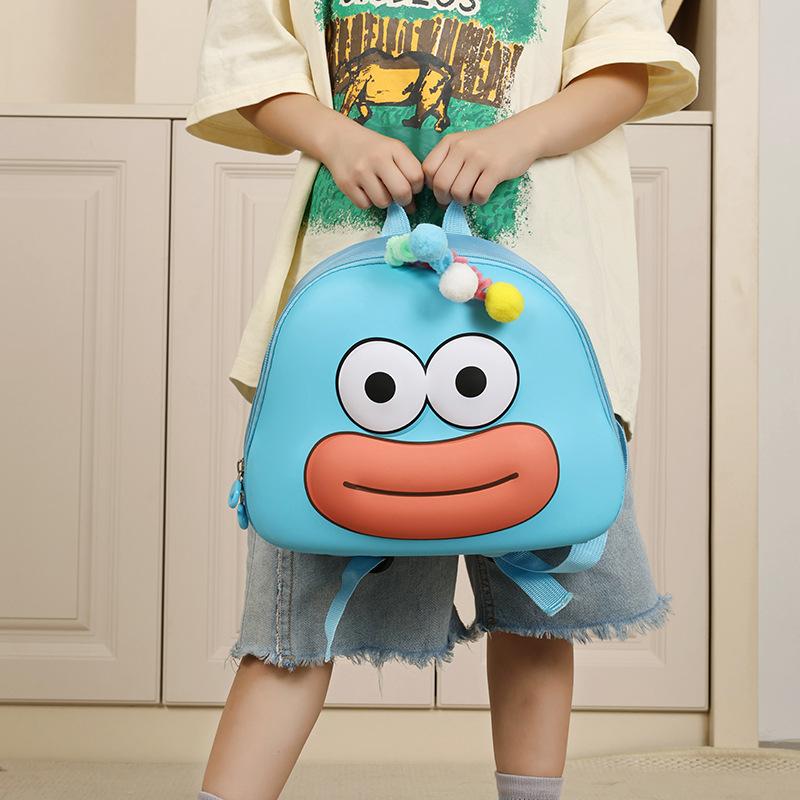 Ugly Cute Funny Sausage Mouth Boys And Girls Backpack Kindergarten Baby Schoolbag Children'S Backpack