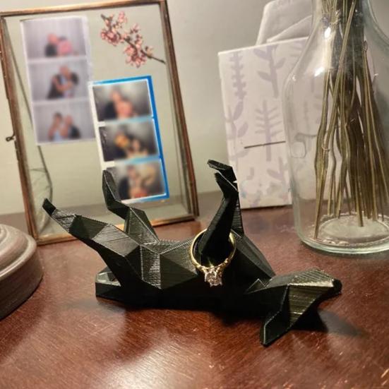 Držák na prsteny se psem Pánské Dámské Šperky Prsten na prst Organizér Stojan na vystavení Kancelář