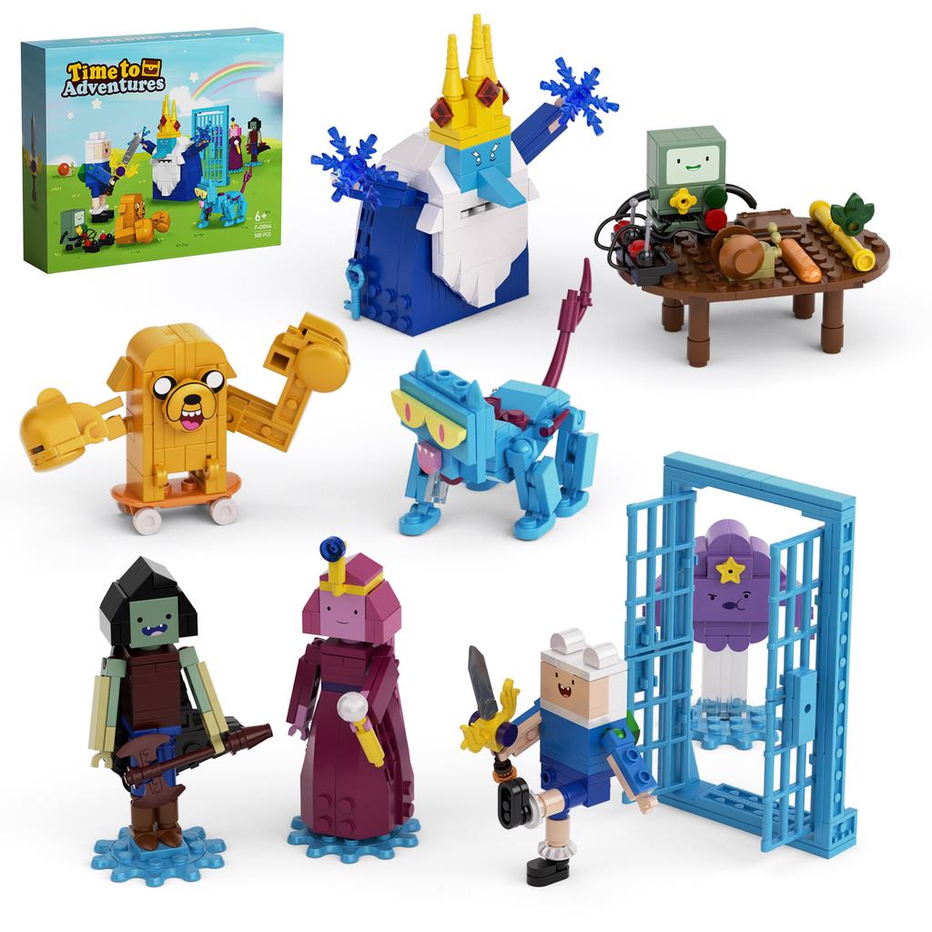 8v1 Dobrodružství Čas Stavebnice Finn Jake Ledový král Bimo Akční figurky Model Kostky Dárky pro děti Dospělé