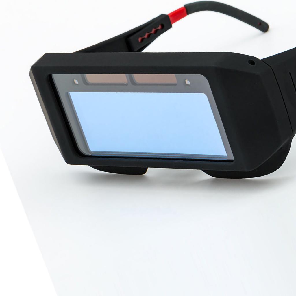 Okulary spawalnicze z automatycznym przyciemnianiem Ergonomiczne Czyste pole widzenia Ochronne gogle spawalnicze z gumką