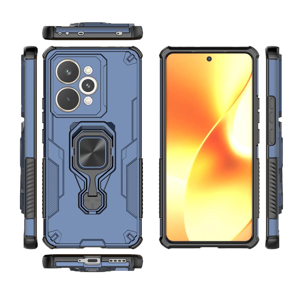 For Realme 15 Pro 5G Case Rotatable Ring Kickstand PC + TPU Shockproof Phone Cover