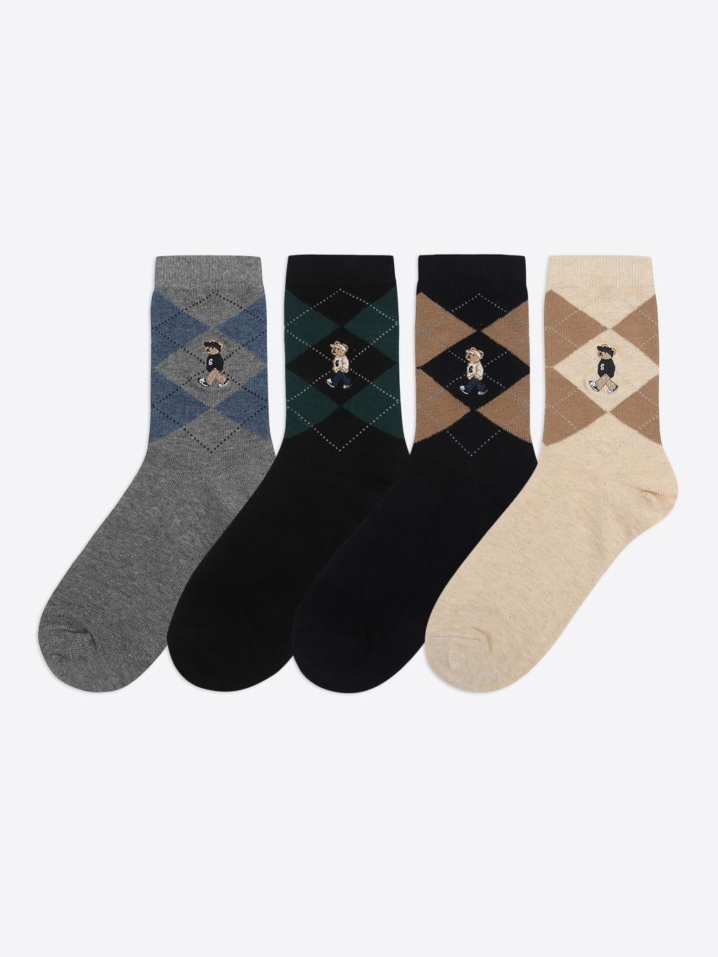 

[Schwer] Argyle Middle Socks HPAO5EA927