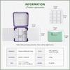 SeamiArt 1pc Portable Travel Watercolor Plastic Painting Box with Palette Half Pan Mini Paint Storage Case for Art Supplies