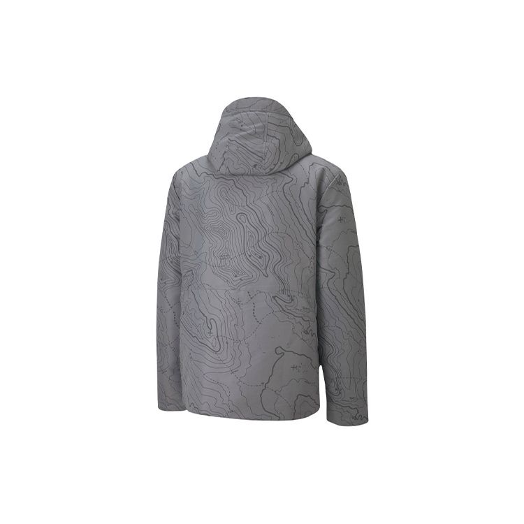 Puma Porsche Racing Series Color Block Hooded Cotton Jacket Men Jacket Gray 598118-03