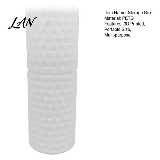 Durable Cotton Swab Organizer 3D Printed Box, Portable Travel Wear Resistant Storage Box Holder, Multi-purpose Container for Home Bedroom Bathroom