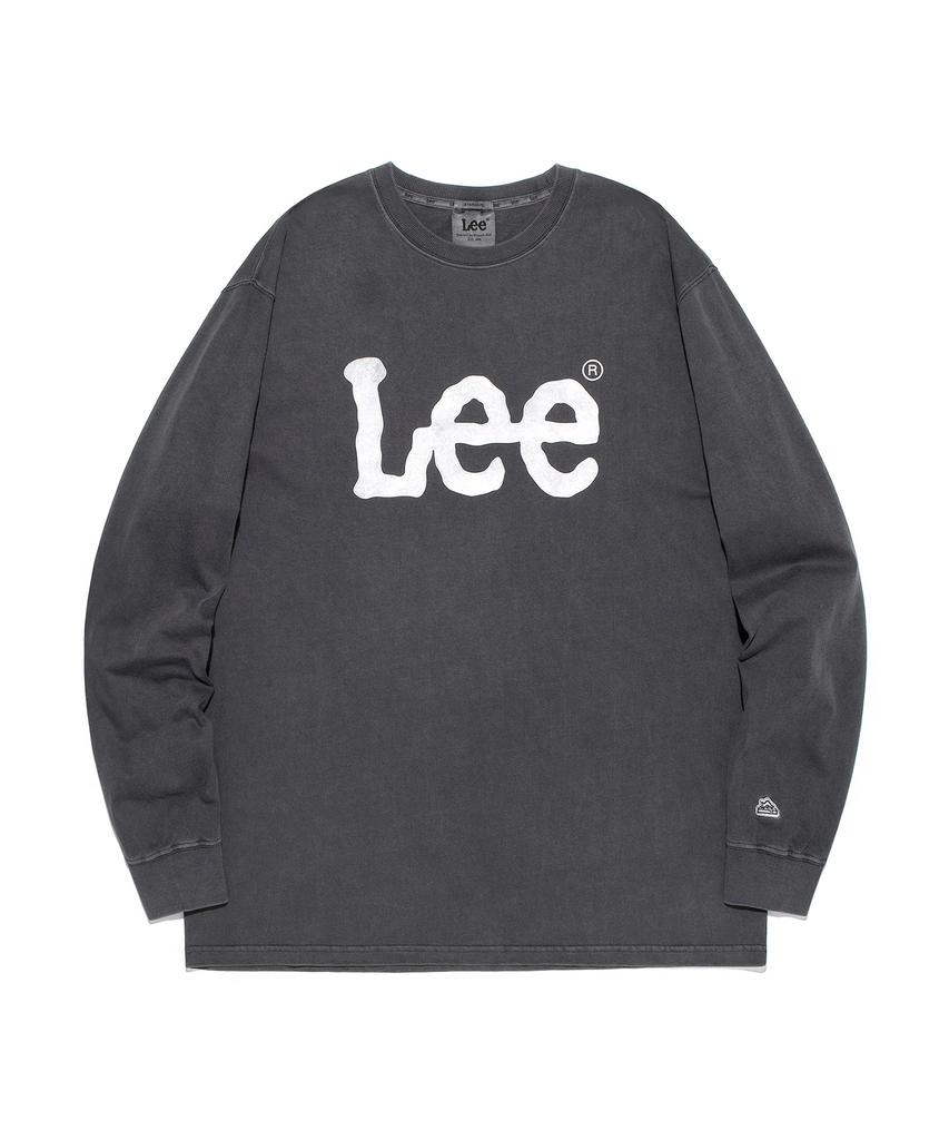 LEE Big Twitch Logo Long Sleeve T-Shirt Pigment Charcoal