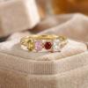 925 Sterling Silver Cubic Zirconia Women Rings for Wedding Party Luxury Gold Color Bright Female Rings Party Trendy Jewelry