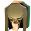 Semi-turtleneck Bottoming Shirt Women's New Women's Clothing Sexy Shirt Temperament with Waist Top