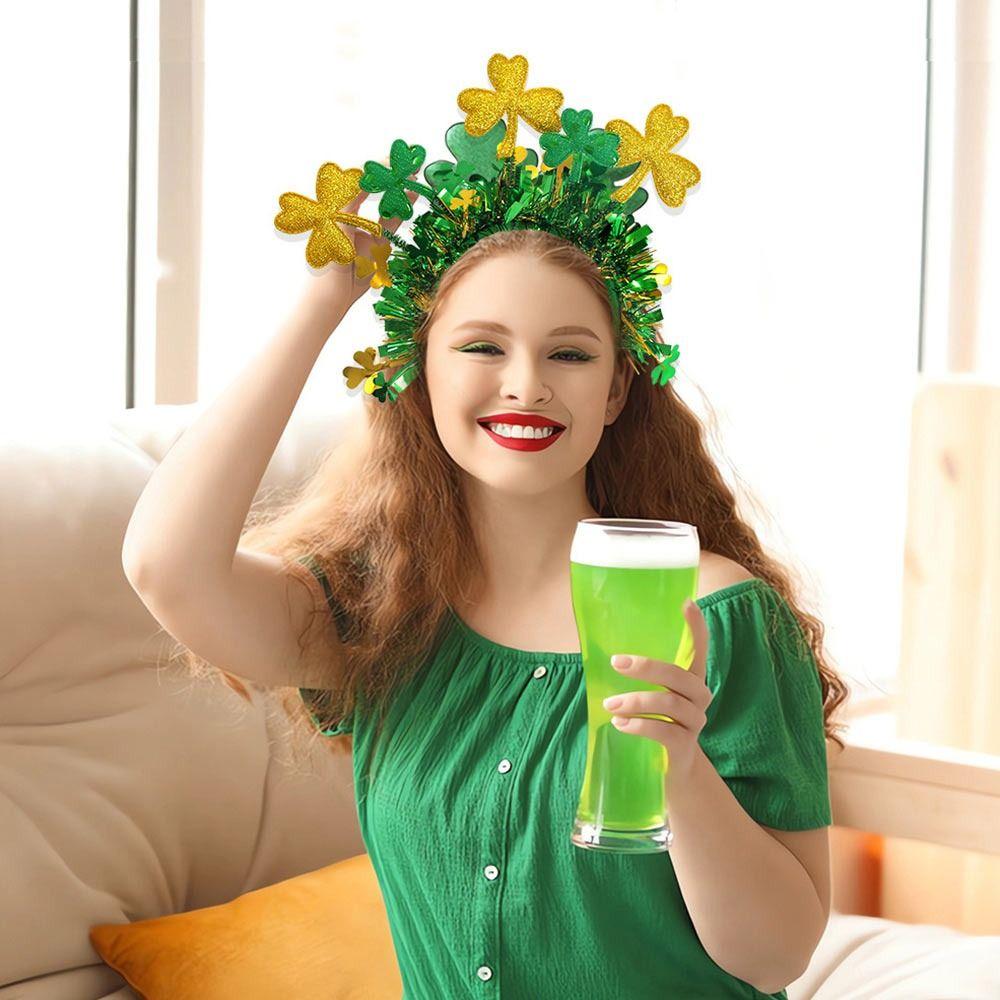 St. Patrick's Day Party Headpiece Irish Festival Hair Hoop Headbands for Women Unisex