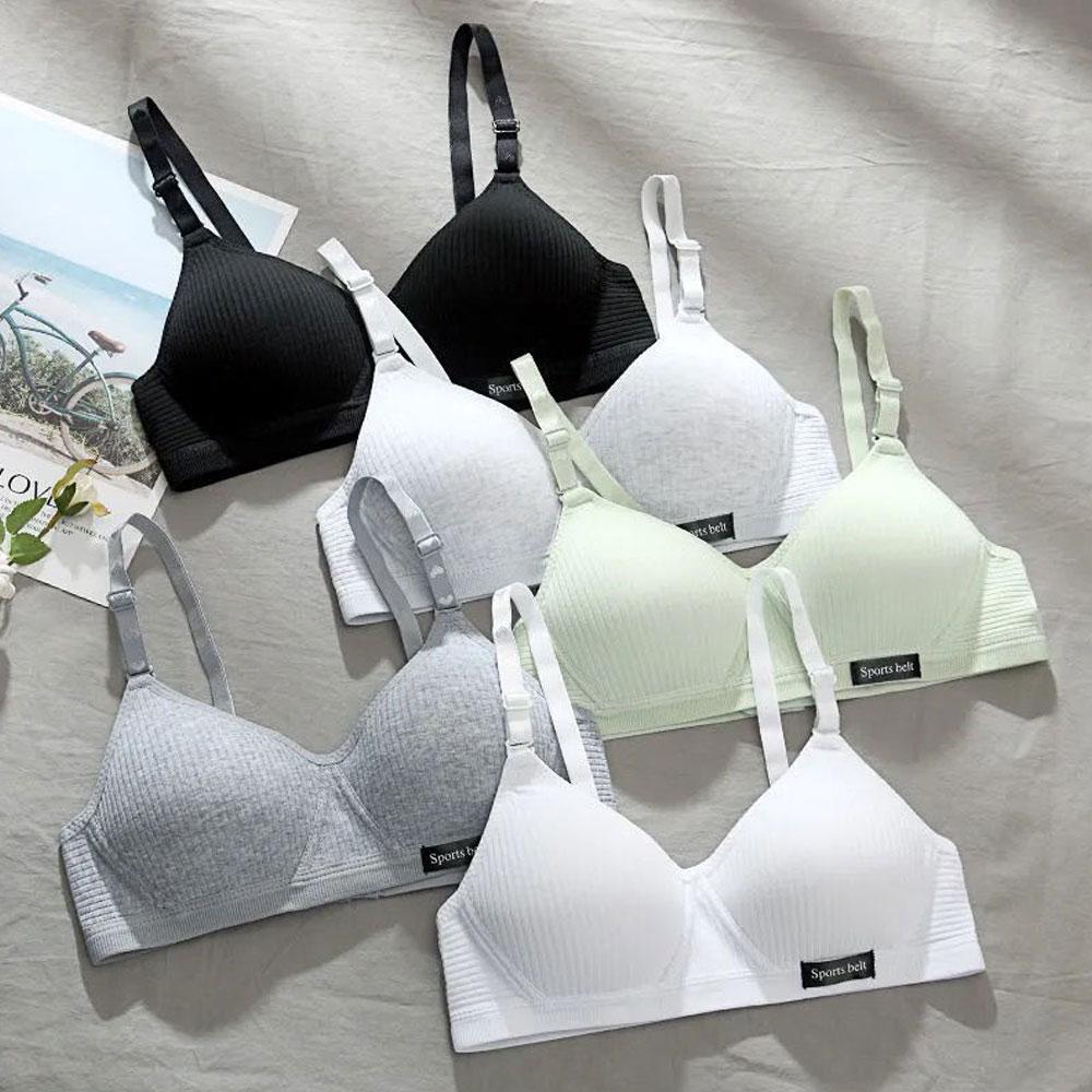 AB Cup Bez drátu Bezešvá podprsenka Dívčí spodní prádlo Dámská Brassiere Bralette Prodyšné Intimní spodní prádlo Dospívající dívky pro malý šálek