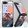 Mountain Landscape Case For Samsung Galaxy Z Fold 8 Ultra 7 6 5 Fold8 Fold7 Fold6 Luxury Leather Skin Hard Folding Phone Cover