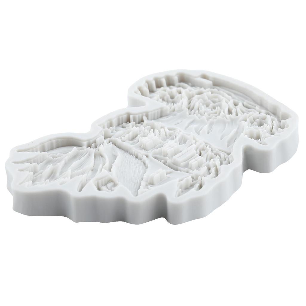 Fairy Garden House Silicone Mold Fairy Garden Rose House Fondant Molds Cake Decorating Tools Cupcake Topper Candy Sugar Craft Gum Paste Polymer Clay