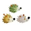 Handgeblasene Igel-Figur Mini-Glas-Tier-Skulptur Sammlerstück Geschenk für Zuhause Schlafzimmer Tischdekoration