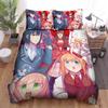 Spy X Family Anya Bedding Set ,Boys Girls Single Twin Queen Size, Anya Girl Duvet Cover Pillowcase Bed Birthday Gift