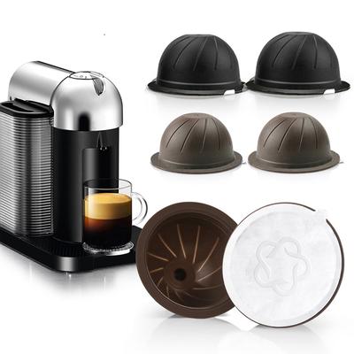Reusable About 60 Times Using Coffee Capsule For Nespresso Vertuo Vertuoline Refillable Pods 150ML/230ML