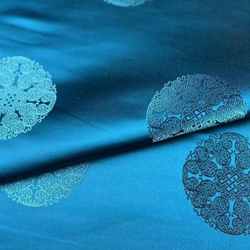 Tang-mounted Majia Mongolian Robe Jacquard Brocade Fabric Tibetan Robe Film and Video Decorative Cushion Pillow Group