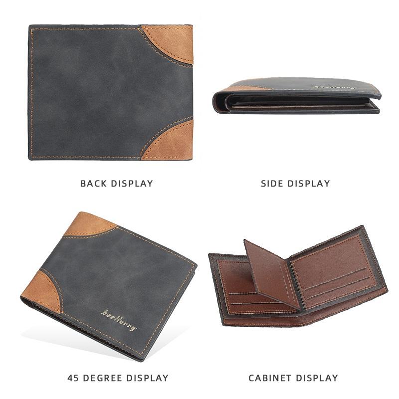 Baellerry Men Fashion Card Holder Wallet Classic Wallets Vintage Business Design Purse GZW