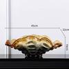 Shell Glass Tray Desktop Storage Container Fruit Plate Snack Bowl Folded Clam Shell Dessert Plate Kitchen Accessories Dishes
