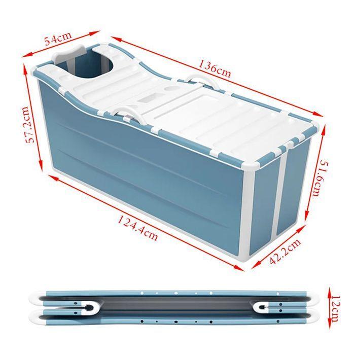 Baignoire pliable - Divit FB1 - 136 cm - Pliable et peu encombrante - Bleu