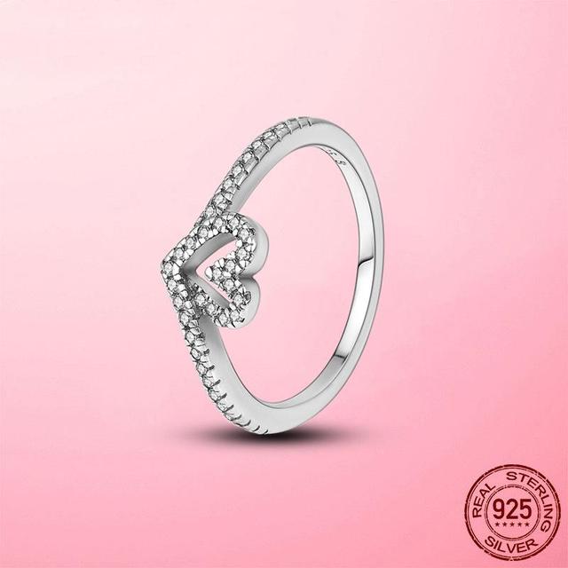 925 Silver Stackable Infinite Heart Daisy Flower Ring for Women Original Silver 925 Rings Brand Jewelry Gift