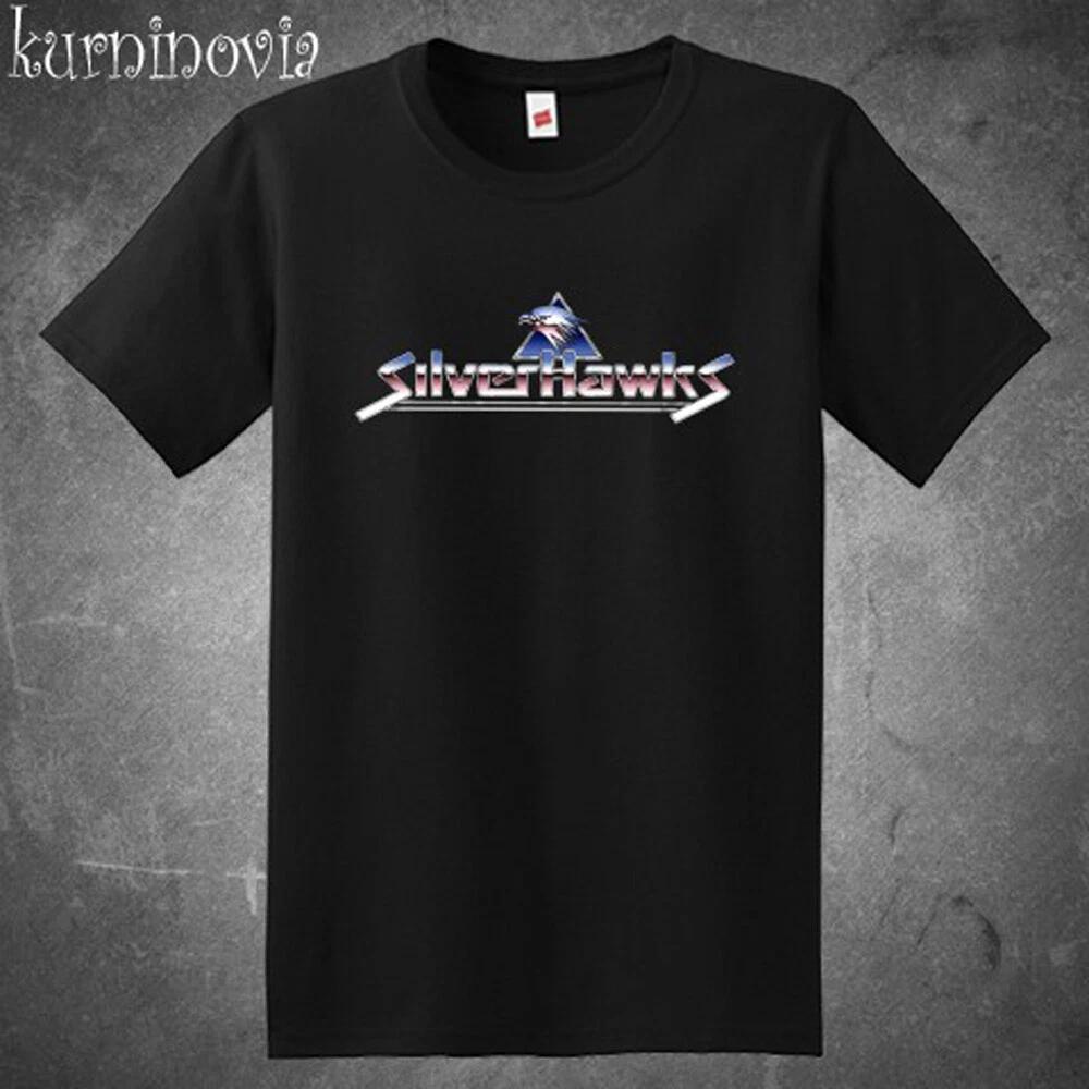 Silverhawks Classic Cartoon Men s Black T-Shirt Tee Top Unisex XL