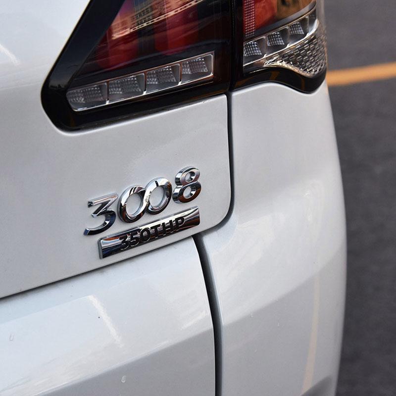 3D Premium ABS 3008 Litery dla 3008 samochód Błotnik bagażnik Tylna maska Odznaka Naklejka Kalkomania Emblemat