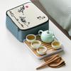Ding Kiln Ceramic Travel Tea Set