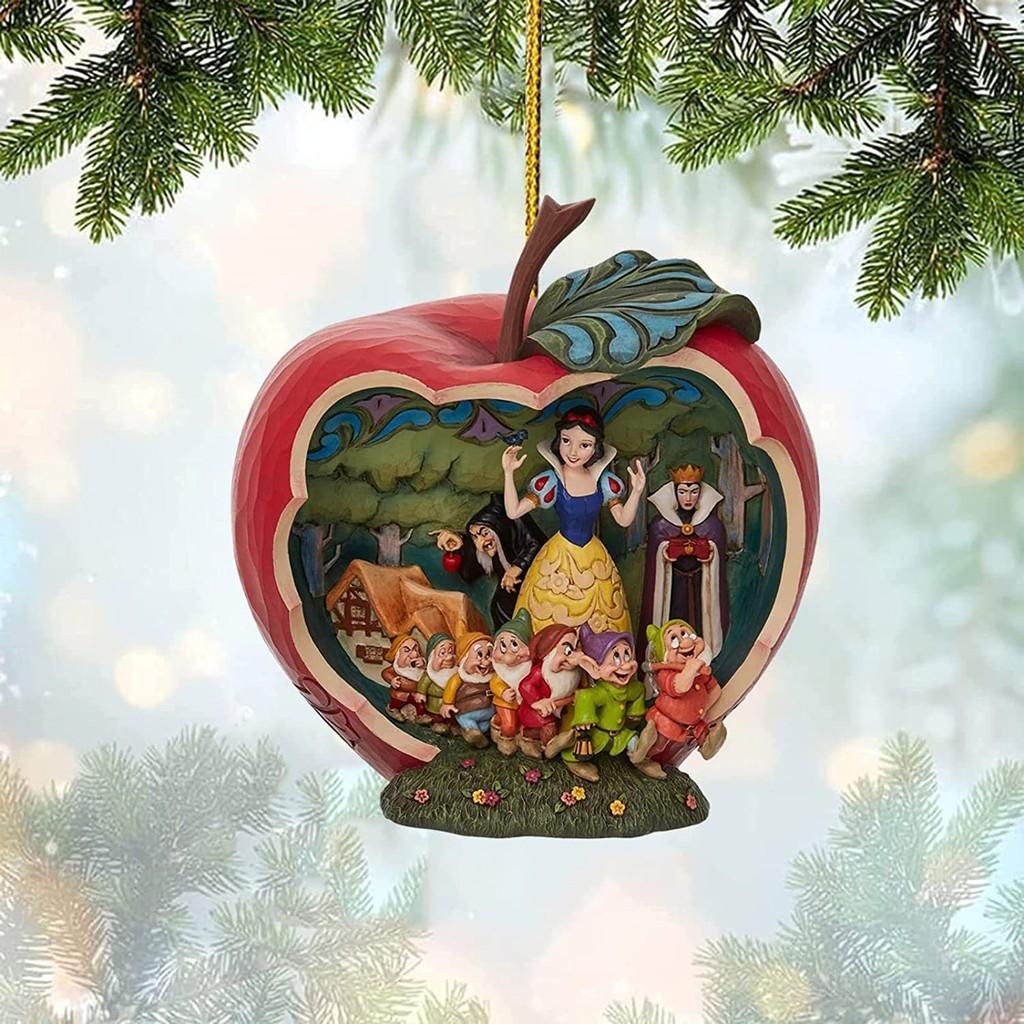 Schönes Prinzessin und Biest Acryl Cartoon Weihnachtsbaumschmuck für Partys