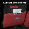 For Ford Leather Anti Kick Pad Car Seat Back Protector Cover Cushion Fiesta Ranger Mondeo Escape Ecosport Fusion Explorer