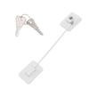 Refrigerator Lock White Childproof Freezer Lock Child Safety Cabinet Drawer Lock with 2 Keys