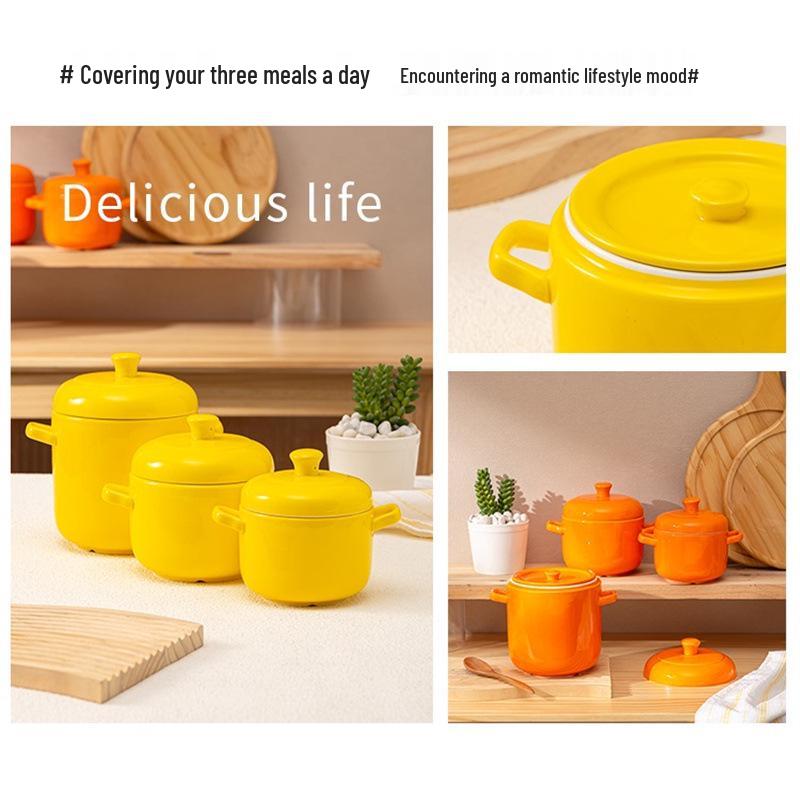 Keramik-Einzelportions-Schmortopf mit Deckel - Slow Cooker & Eierschale