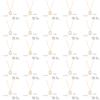 Stainless steel white oval crystal necklace 26 letters A-Z zircon women's sweater chain friend gift