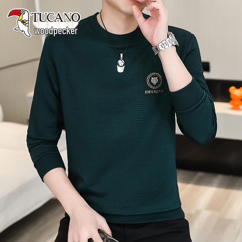 TUCANO Men s Casual Round Neck Long Sleeve T-Shirt 4XL