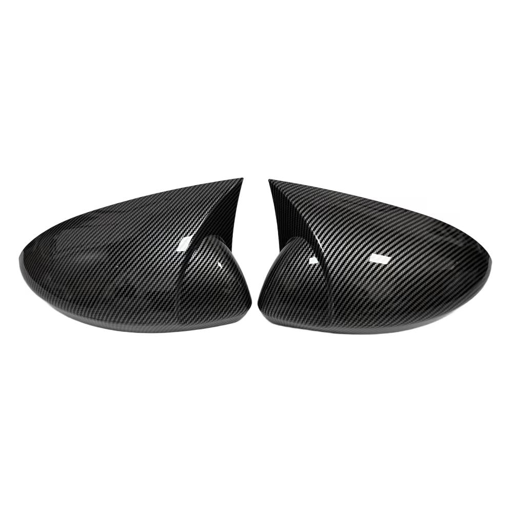 Fit For Renault Megane 4 MK4 2016 2017-2020 Car Rearview Side Mirror Cover Wing Cap Sticker Exterior Door Case Trim Carbon Fiber