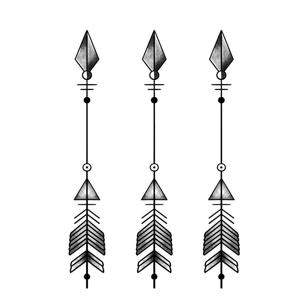 Advanced Sense Domineering Personality Thorn Totem Ribbon Sun Moon Stars Flower Lines Tattoo Sticker