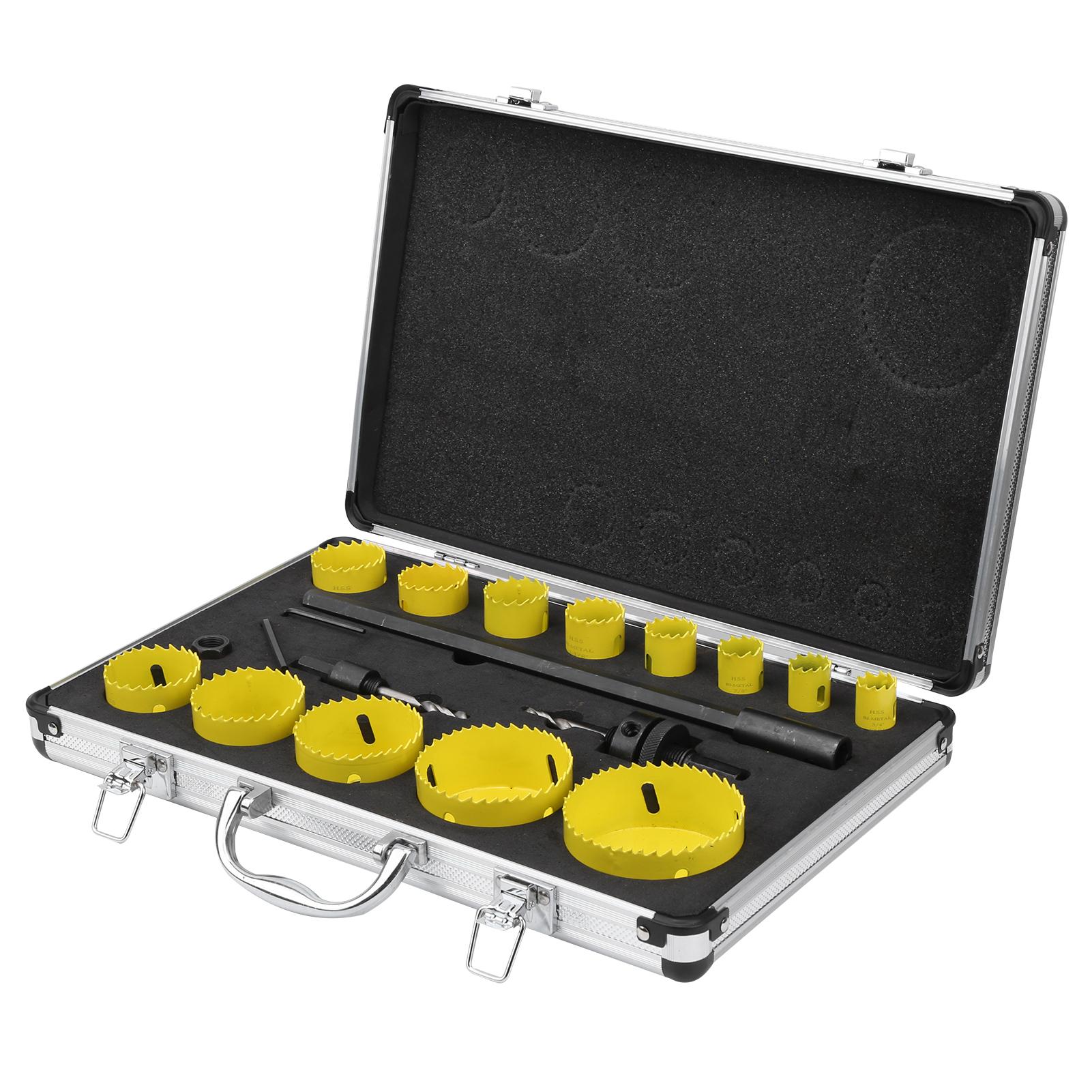 

Комплект режущих лезвий для кольцевой пилы, открывалка для металла, деревообрабатывающий инструмент HSS с гаечным ключом, сверло для винтов