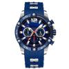 RORIOS Stylish Chronograph Watch with Calendar and Date Luminous Analog Quartz Popular for Business and Perfect for Birthdays and Blue A Men's