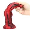 Silica Gel Squirting Curved Horse Penis Ribbed Ejaculation Dildo with Sucker Spray Liquid Multi Color Anal Plug G-spot Stimulate