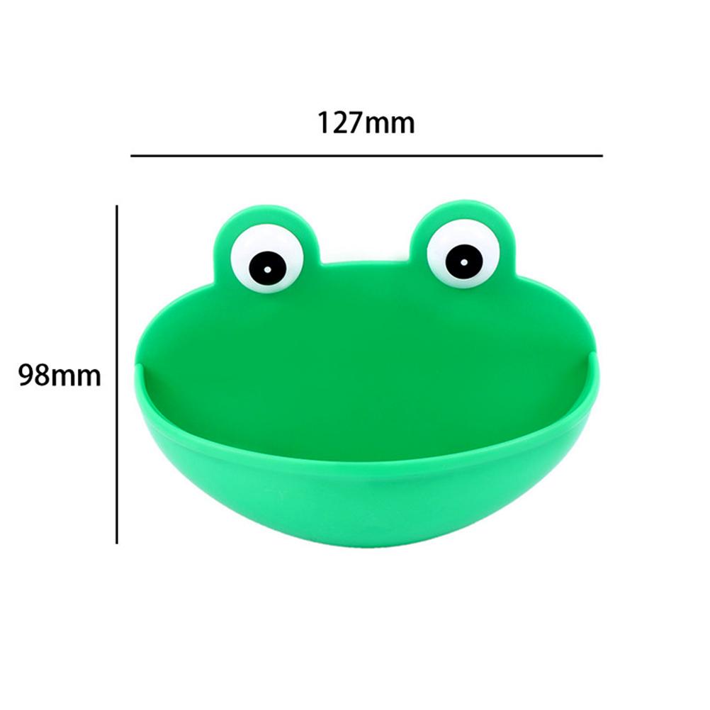 Wandmontierter Frosch Cartoon Seifenhalter Etui Schale mit Saugnäpfen