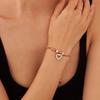 2026 European and American INS Small Fresh Bracelet Female Love Inlaid Zircon Fashionable Simple and Versatile