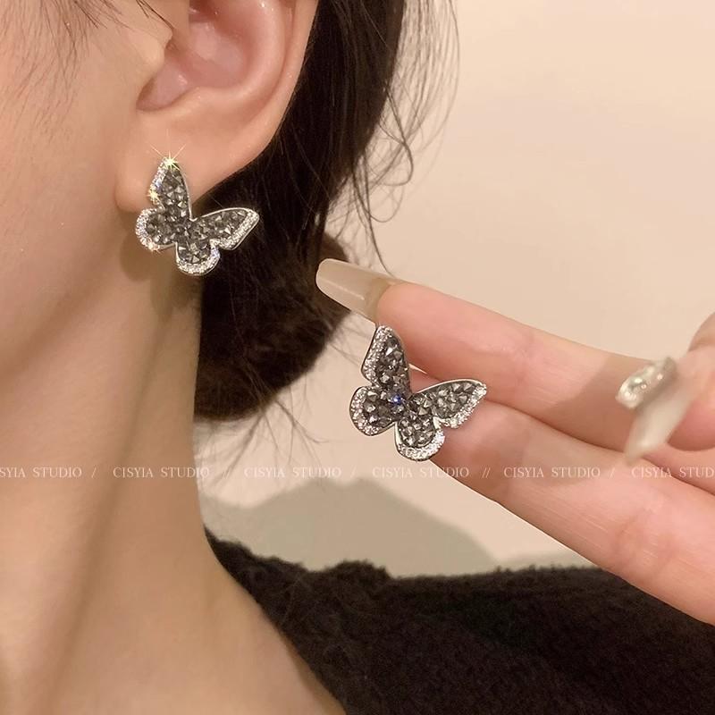 Exquisite Zircon Earrings for Women, Light Luxury, Versatile, Elegant, High-end Feel, Niche Design Style Earrings