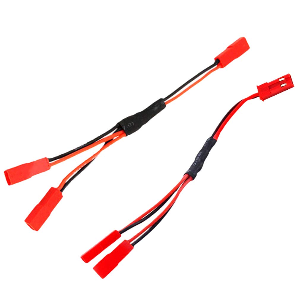 ShareGoo 4dílný rozbočovač JST konektoru, Y kabel JST samec na samici, Y paralelní adaptér JST rozbočovací svazek pro Traxxas TRX-4 110 RC motokáru šasi ESC motor