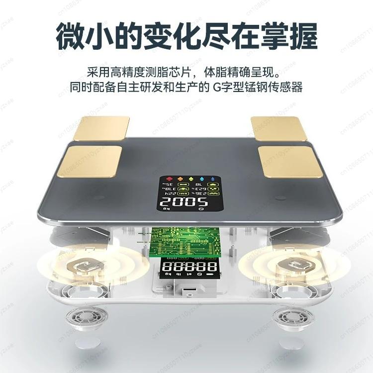 Smart Body Fat Scale, Accurate Bluetooth Bathroom Scale with 13 Body Composition Analysis, Fitness Health Monitor