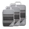 3/6PCS Portable Lightweight Suitcase Pouch Compressed Packing Cubes Travel Storage Bag Set With Shoe Bag Mesh Visual
