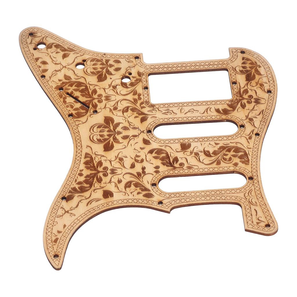 Electric Guitar Pickguard Maple Wood Carving Anti Scratch Guard Plate for ST Guitar