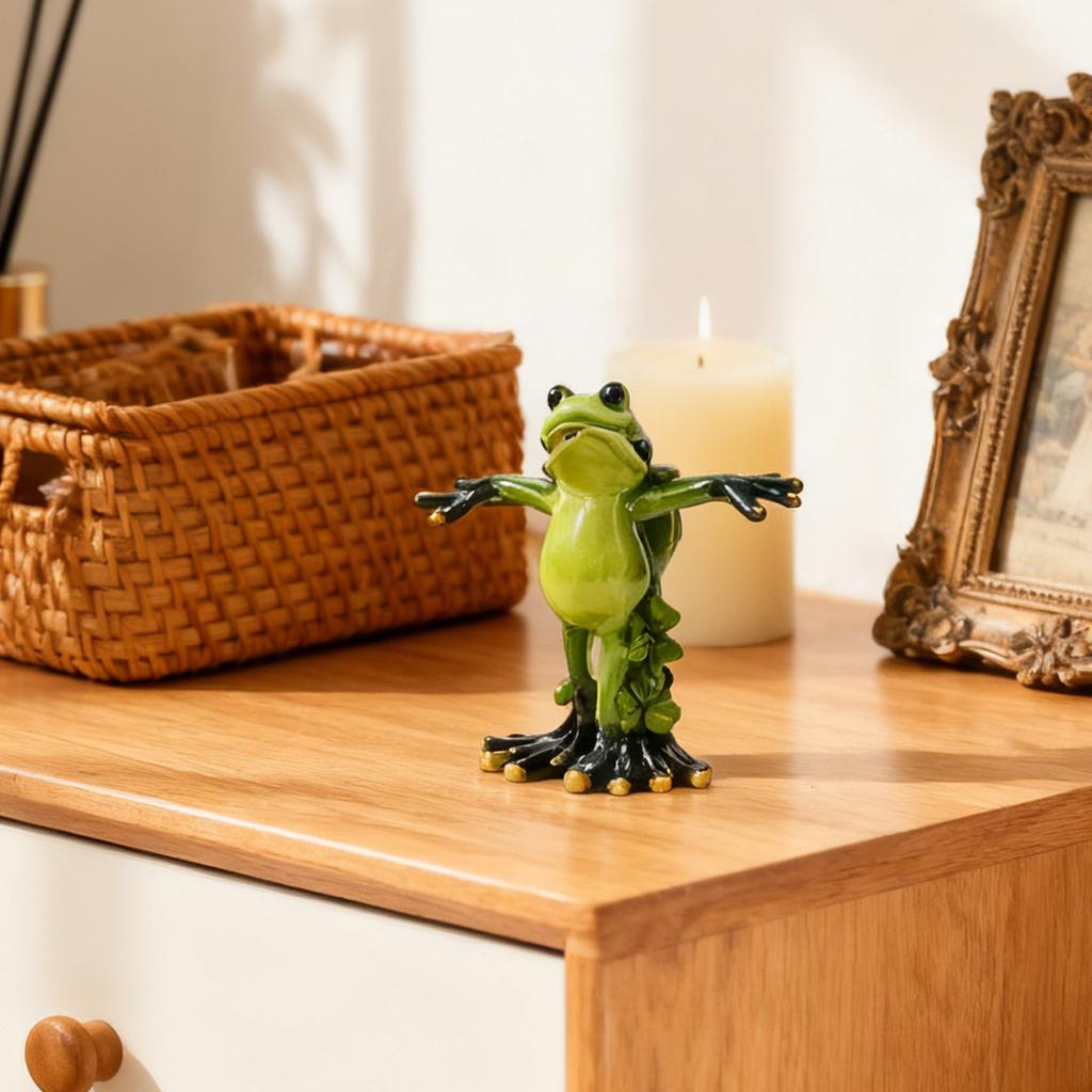 Niedliche und lustige Harzskulpturen, kreative und grüne Paarstatuen, perfekt für Geburtstags- und Valentinstagsgeschenke und Sammlerornamente.